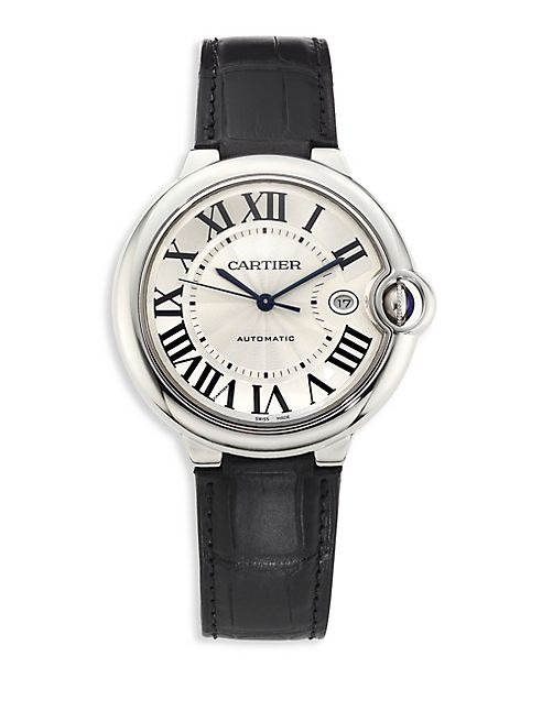 Cartier - Ballon Bleu de Cartier Stainless Steel & Alligator Strap Watch