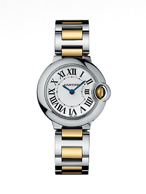 Cartier - Ballon Bleu de Cartier Small 18K Yellow Gold & Stainless Steel Bracelet Watch