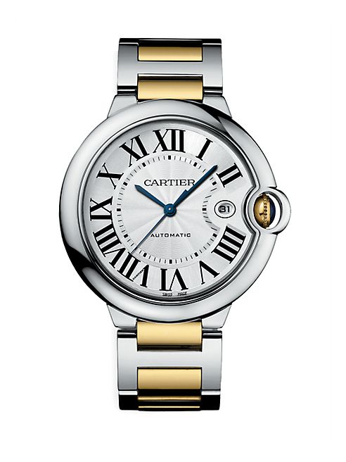 Cartier - Ballon Bleu de Cartier Automatic Large 18K Yellow Gold & Stainless Steel Bracelet Watch