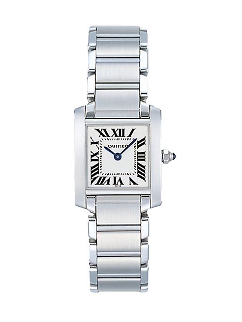 Cartier - Tank Francaise Small Stainless Steel Bracelet Watch