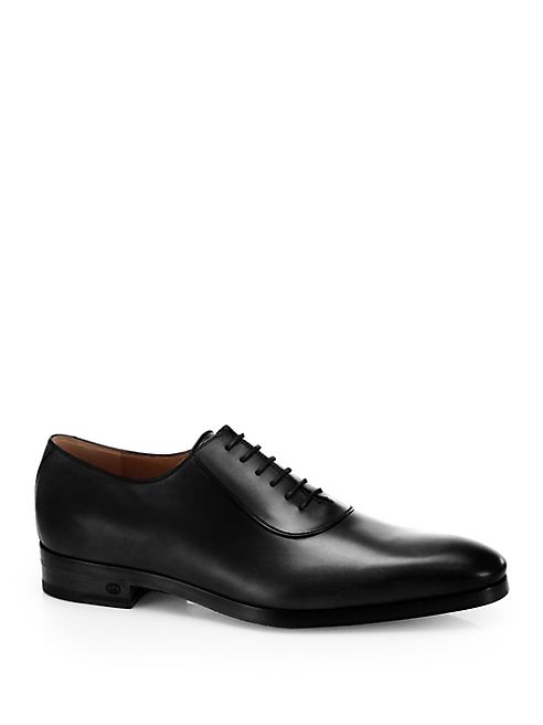 Gucci - Vintage-Inspired Shaded Leather Oxfords