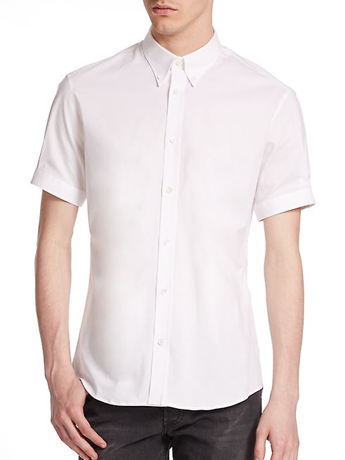 Alexander McQueen - Stretch Cotton Button-Front Shirt