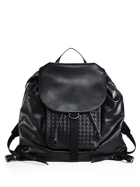 Bottega Veneta - Leather Drawstring Backpack