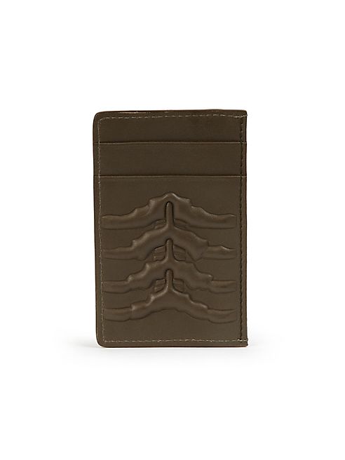 Alexander McQueen - Embossed Leather Card Holder