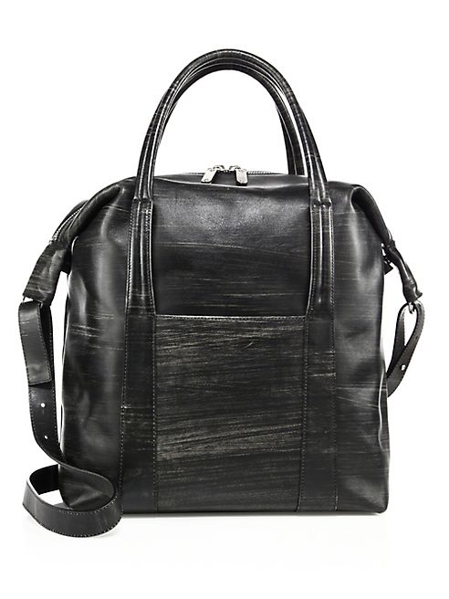 Maison Margiela - Large Leather Satchel Bag