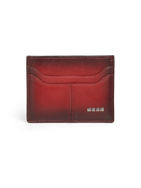 Tod's - Ombre Leather Credit Card Case