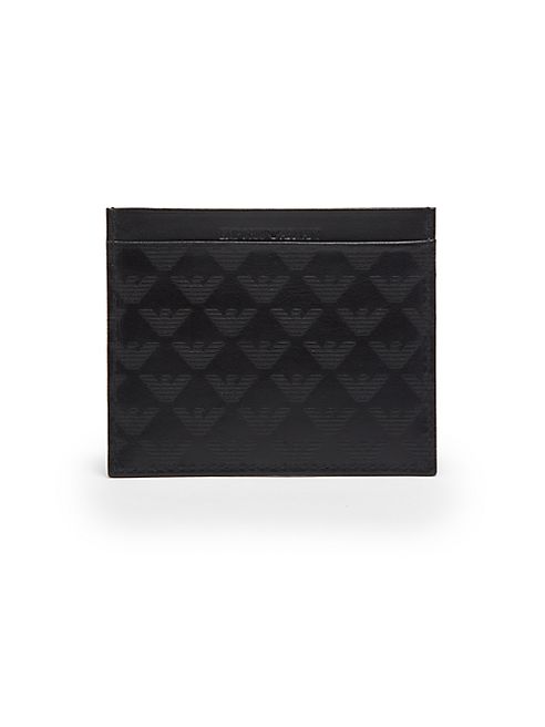 Emporio Armani - Eagle-Stamped Leather Card Case