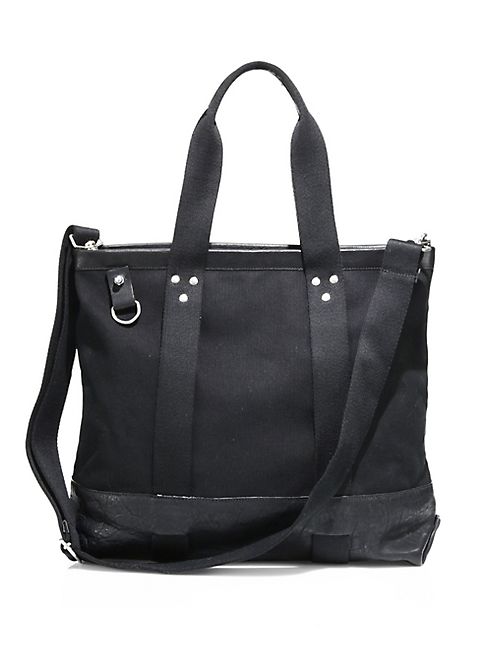 Maison Margiela - Leather Paneled Shopping Bag