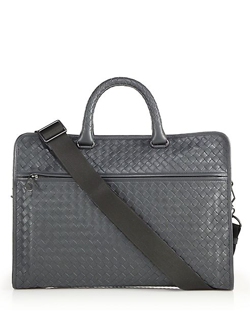 Bottega Veneta - Leggeron Intrecciato Leather Briefcase