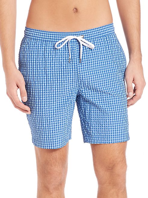 Onia - Charles 7 Washed Seersucker Swim Trunks