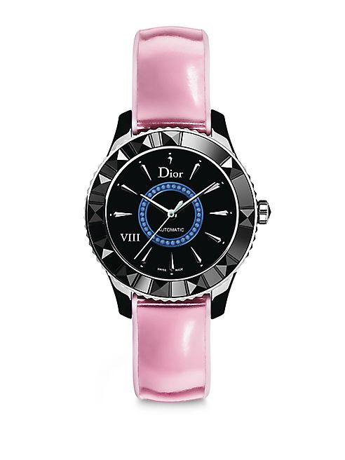 Dior - Dior VIII Limited-Edition Sapphire, Black Ceramic & Leather Automatic Watch