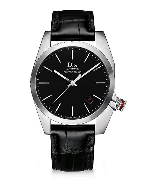 Dior - Chiffre Rouge Alligator Strap Timepiece