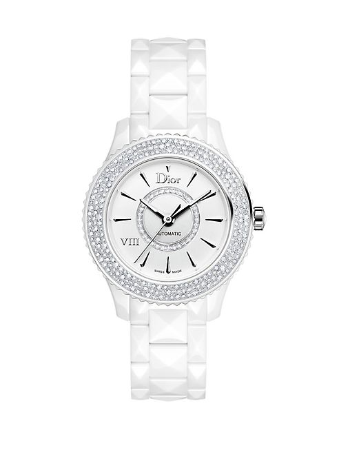 Dior - Dior VIII Diamond & White Ceramic Bracelet Watch