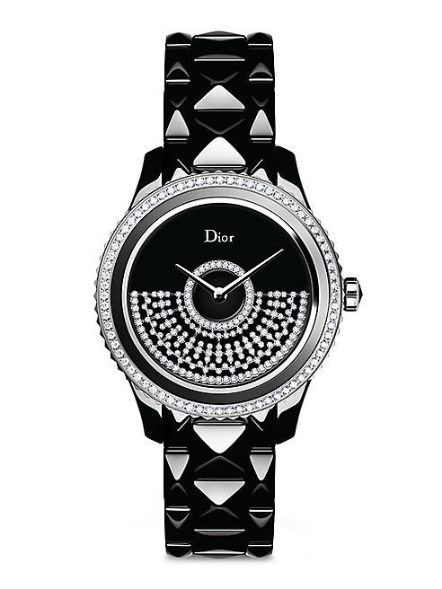 Dior - Dior VIII Grand Bal Diamond, Black Mother-Of-Pearl, Black Ceramic & Stainless Steel Automatic Bracelet Watch