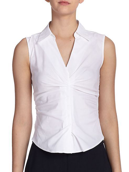 Armani Collezioni - Sleeveless Poplin Blouse