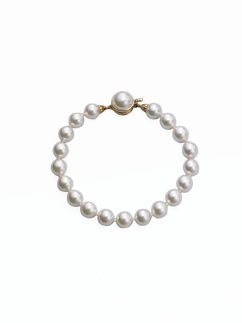 Majorica - 8MM White Pearl Strand Bracelet