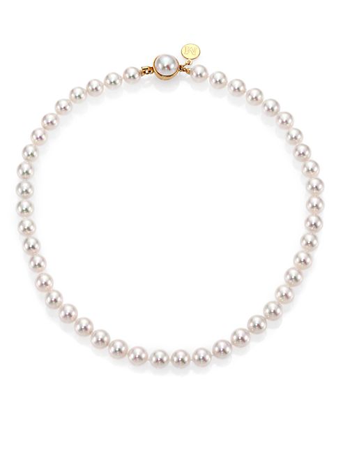 Majorica - 8MM White Pearl Strand Necklace/16