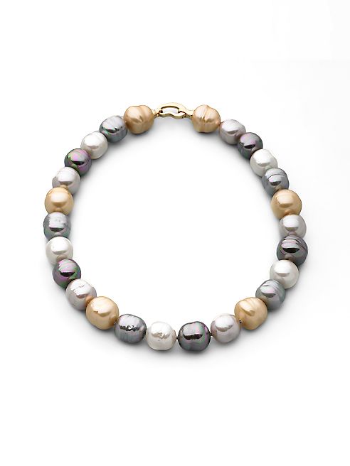 Majorica - 14MM Multicolor Baroque Pearl Necklace/17