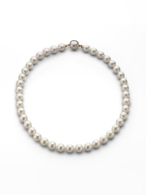 Majorica - 10MM White Pearl Necklace/18