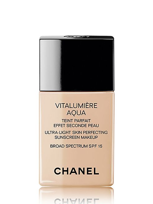 CHANEL - VITALUMIÈRE AQUA  Ultra-Light Skin Perfecting Sunscreen Makeup Broad Spectrum SPF 15