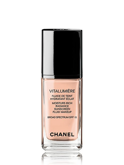 CHANEL - VITALUMIÈRE Moisture-Rich Radiance Sunscreen Fluid Makeup Broad Spectrum SPF 15