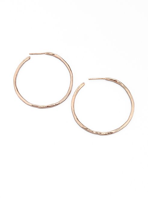 IPPOLITA - Rosé #3 Hammered Hoop Earrings/1.75