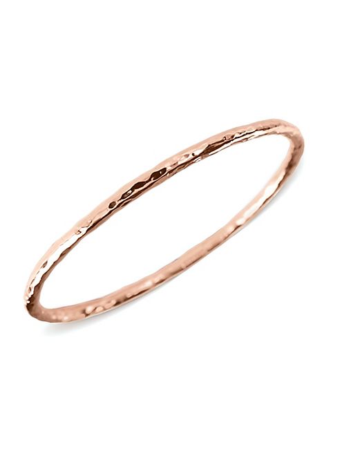 IPPOLITA - Rosé Carino #2 Hammered Bangle Bracelet