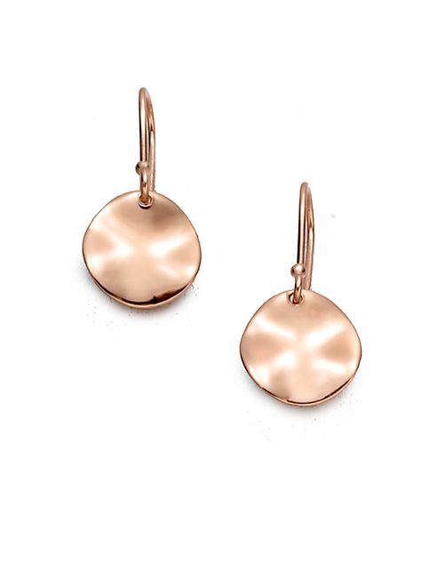 IPPOLITA - Rosé Carino Mini Wavy Disc Earrings