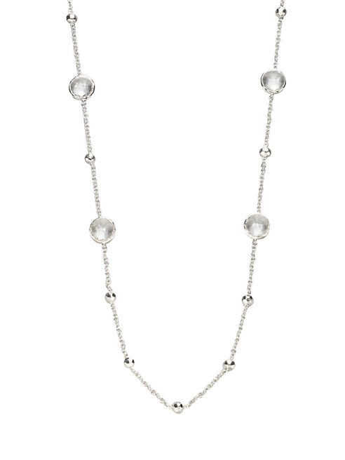 IPPOLITA - Clear Quartz Sterling Silver Station Necklace