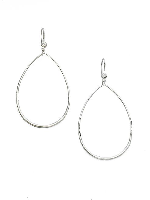 IPPOLITA - Stella Diamond & Sterling Silver Open Teardrop Earrings