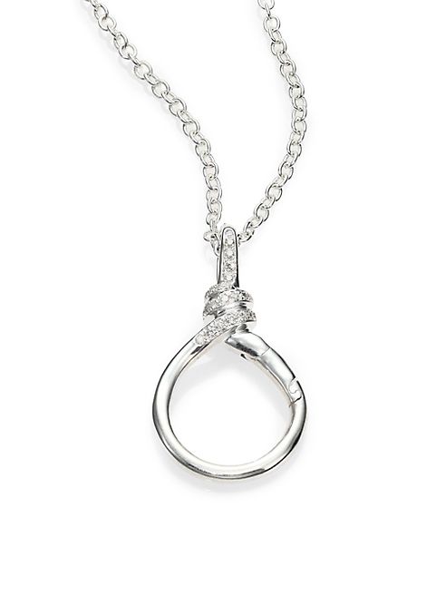 IPPOLITA - Diamond & Sterling Silver Twisted Wire Charm Catcher Necklace