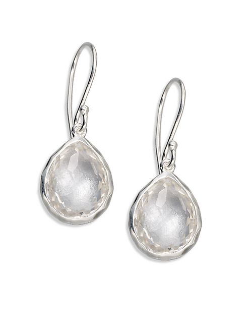 IPPOLITA - Clear Quartz Sterling Silver Teardrop Earrings