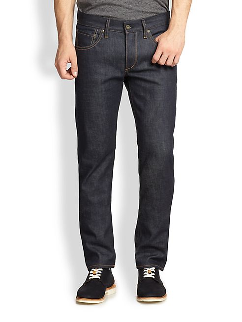 Rag & Bone - Standard Issue Slim Skinny Raw Denim Jeans