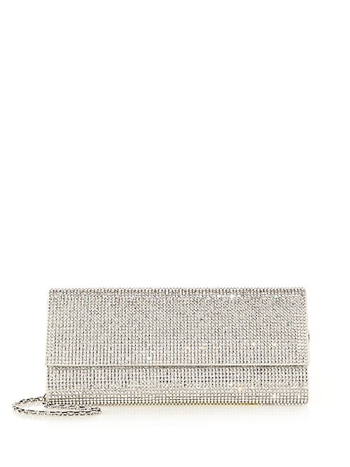 Judith Leiber - Ritz Fizz Swarovski Crystal & Satin Clutch