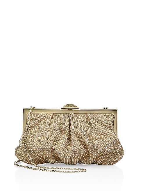 Judith Leiber - Natalie Metallic Crystal Frame Clutch