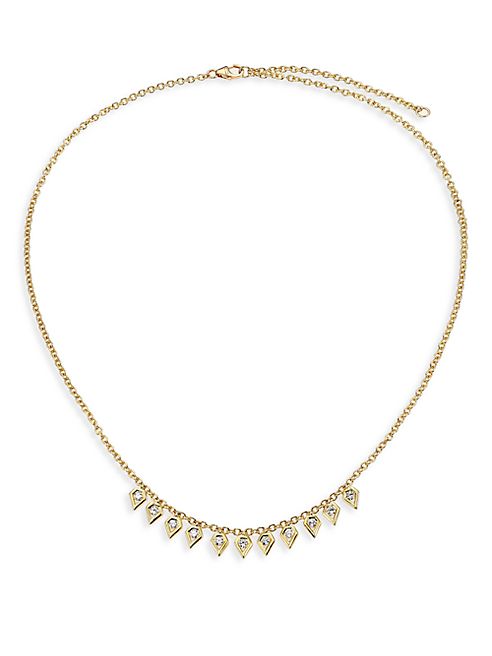 Ron Hami - Rain Diamond & 18K Yellow Gold Pear Drop Necklace