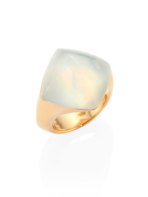 Vhernier - Pan Di Zucchero Sunflower Quartz, Mother-Of-Pearl & 18K Rose Gold Ring