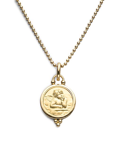 Temple St. Clair - Angel 18K Yellow Gold Medium Pendant