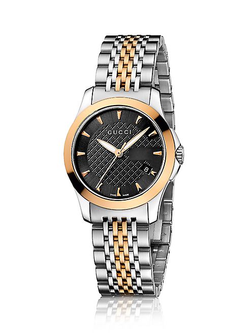 Gucci - G-Timeless Two-Tone Stainless Steel Bracelet Watch/27MM