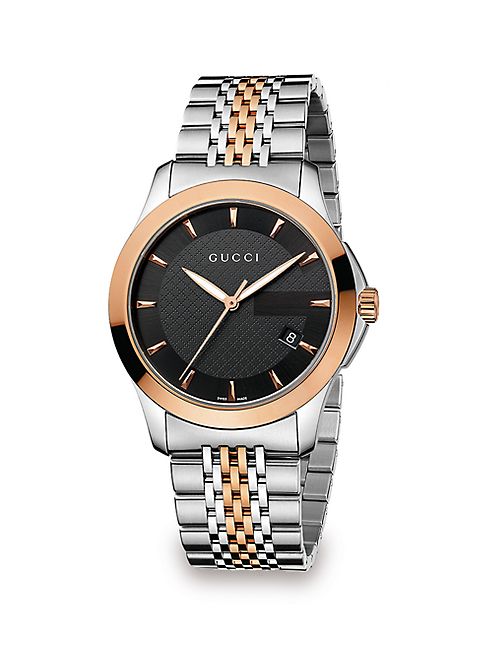 Gucci - G-Timeless Two-Tone Stainless Steel Bracelet Watch/38MM