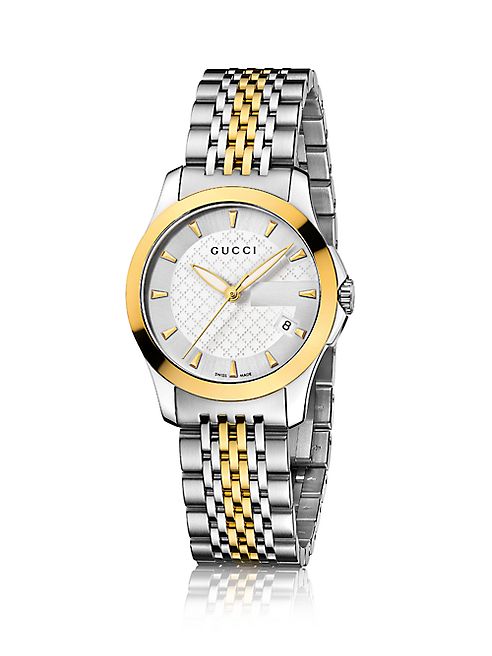 Gucci - G-Timeless Two-Tone Stainless Steel Bracelet Watch