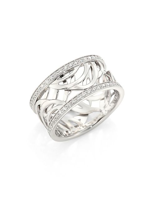 De Beers - Aria Diamond & 18K White Gold Band Ring