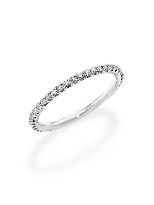 De Beers - Aura Diamond & 18K White Gold Band Ring