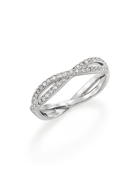 De Beers - Infinity Diamond & 18K White Gold Full Band Ring