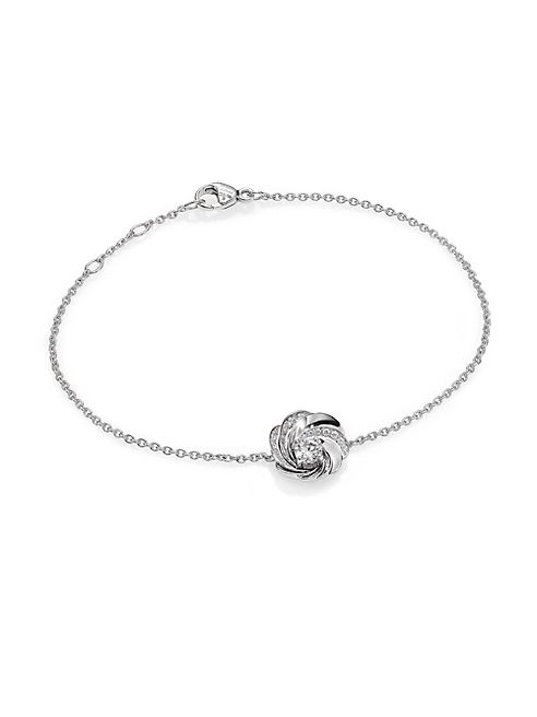 De Beers - Aria Diamond & 18K White Gold Chain Bracelet