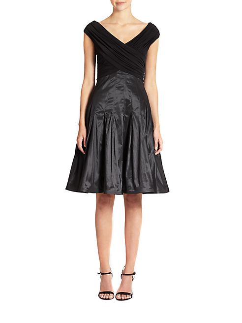 Tadashi Shoji - Taffeta-Skirt Dress