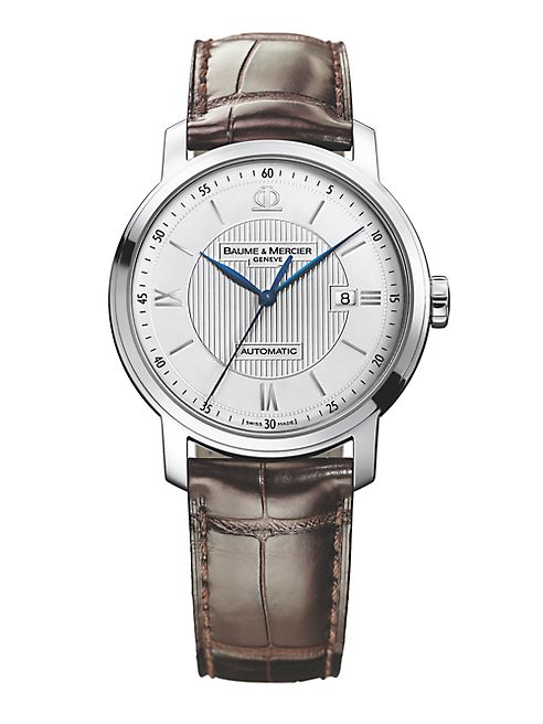 Baume & Mercier - Classima 8731 Stainless Steel & Alligator Strap Watch