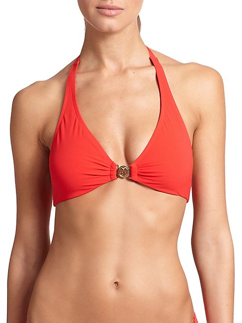 Tory Burch - Logo Halter Bikini Top