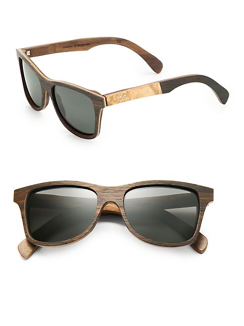 Shwood - Canby Maplewood Square Sunglasses