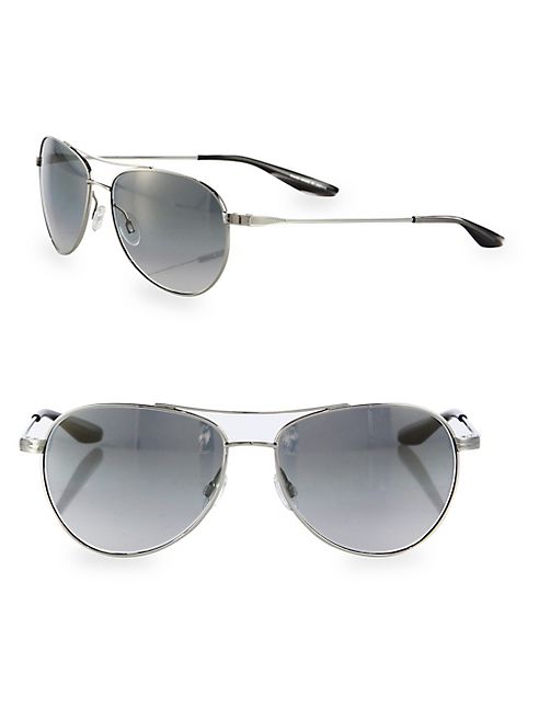 Barton Perreira - Lovitt Round Metal Polarized Aviator Sunglasses